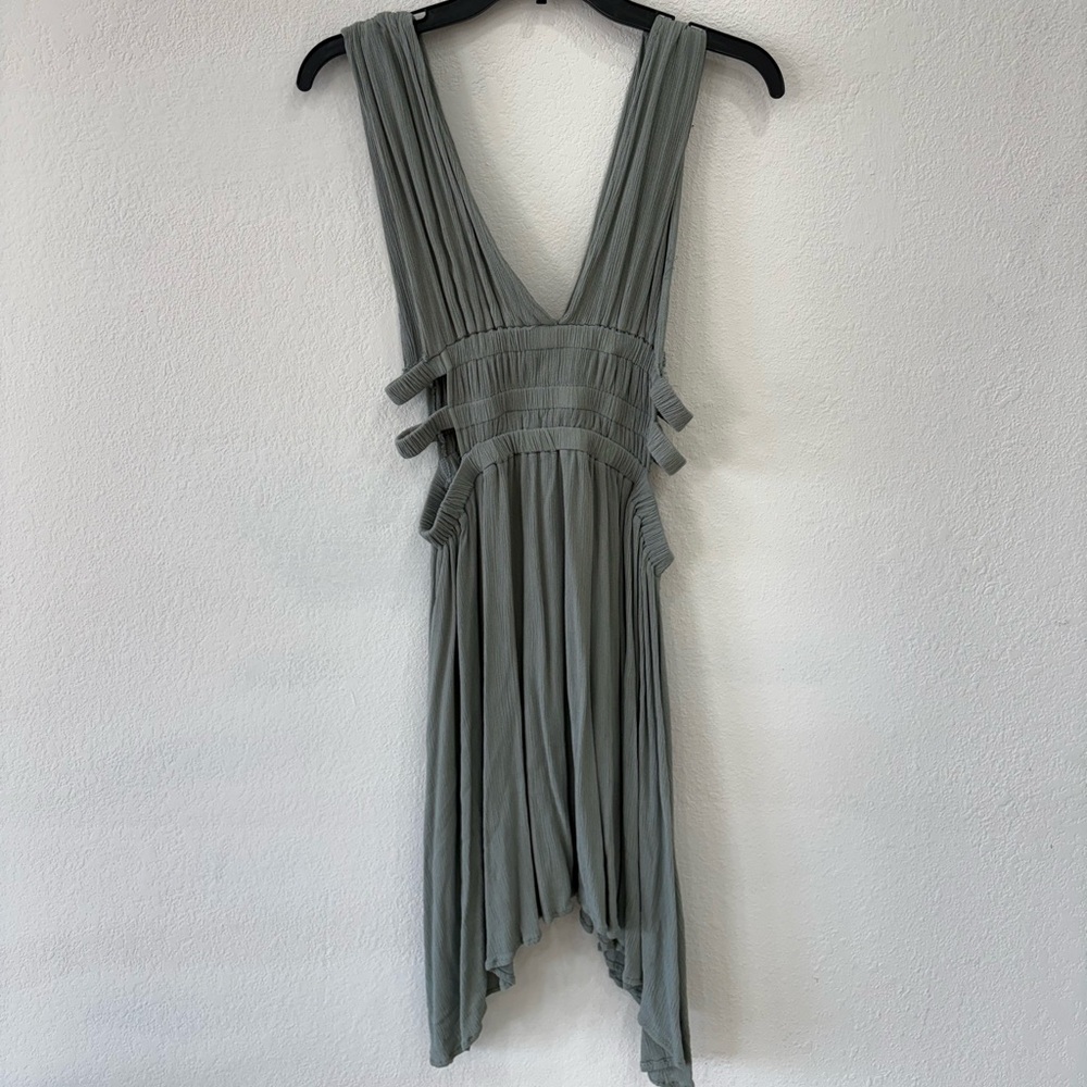 Stylish Gray Sleeveless Dress